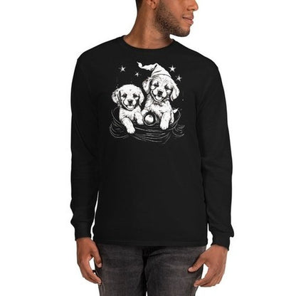 Puppies 1st Christmas Long Sleeve ShirtLong Sleeve ShirtGalactrip CouturePuppies 1st Christmas Long Sleeve Shirt