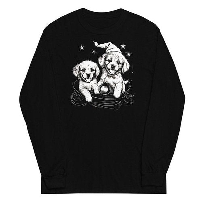 Puppies 1st Christmas Long Sleeve ShirtLong Sleeve ShirtGalactrip CouturePuppies 1st Christmas Long Sleeve Shirt