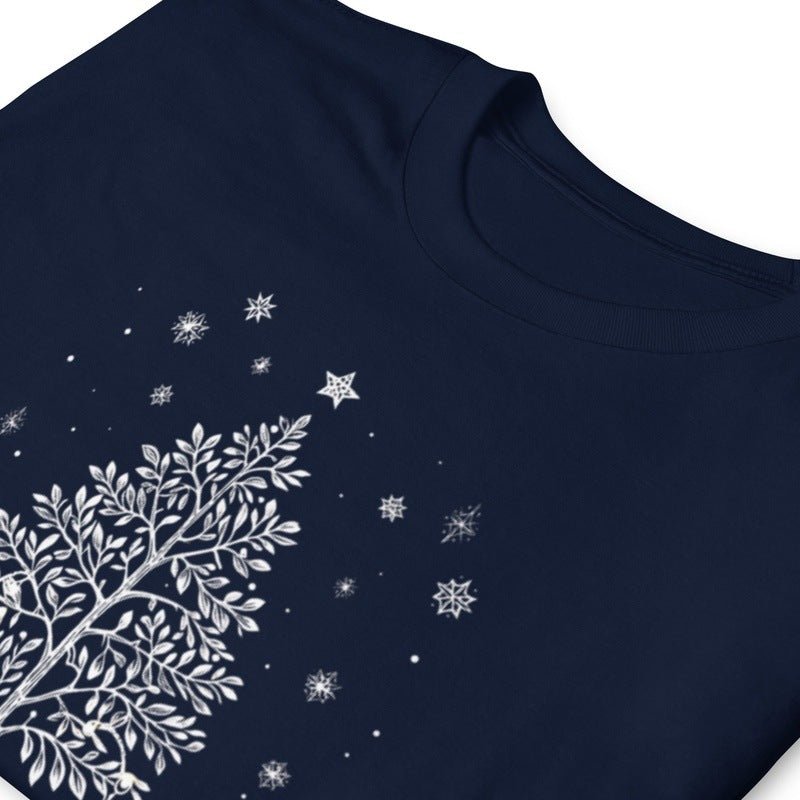 Retro Christmas T - Shirt: Vintage Postcard StyleT - ShirtGalactrip CoutureRetro Christmas T - Shirt: Vintage Postcard Style