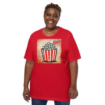 Retro Comic Popcorn Art TeeT-ShirtGalactrip CoutureRetro Comic Popcorn Art Tee