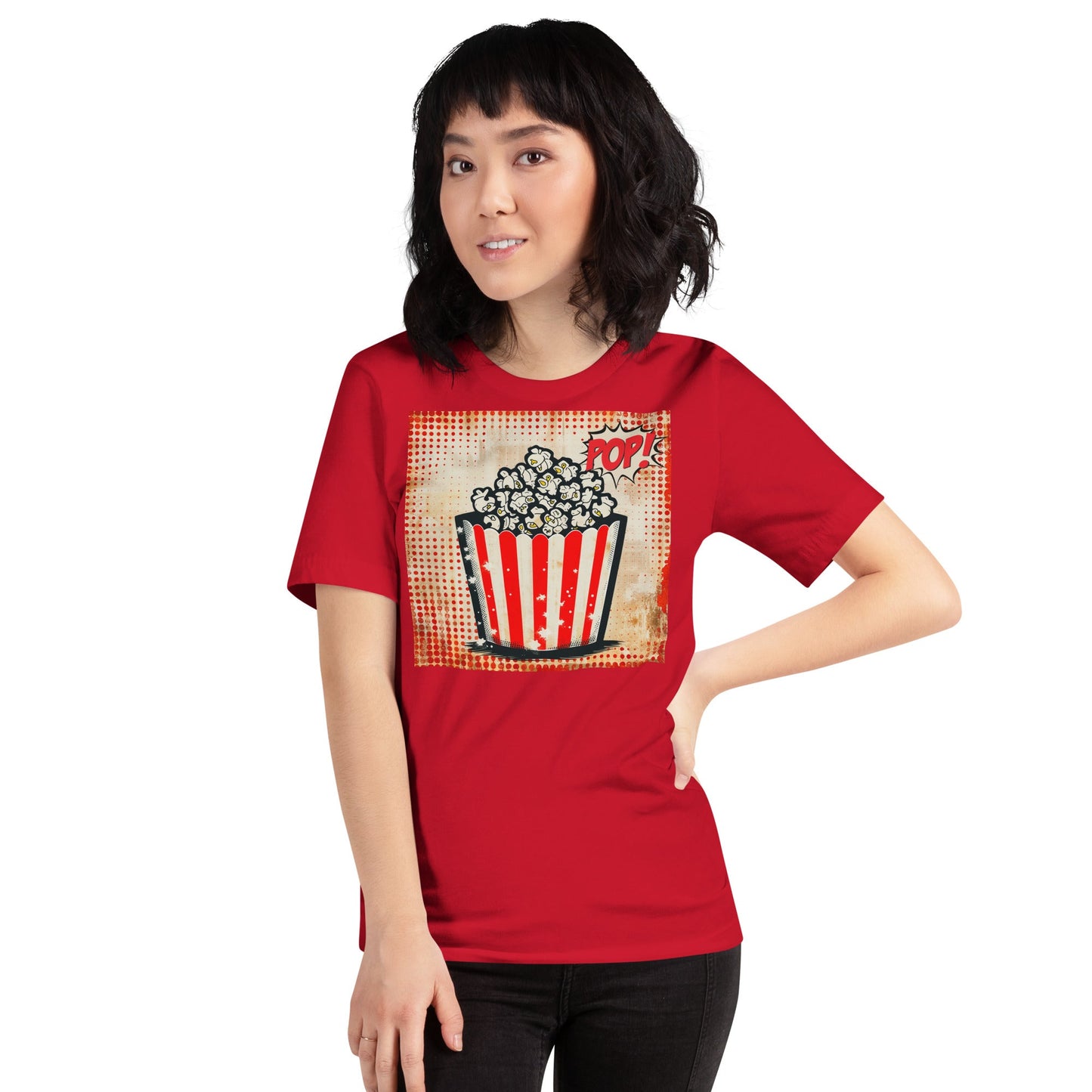 Retro Comic Popcorn Art TeeT-ShirtGalactrip CoutureRetro Comic Popcorn Art Tee