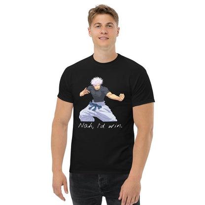 Satoru Gojo 'Nah, I'd Win' TeeT - ShirtGalactrip CoutureSatoru Gojo 'Nah, I'd Win' Tee