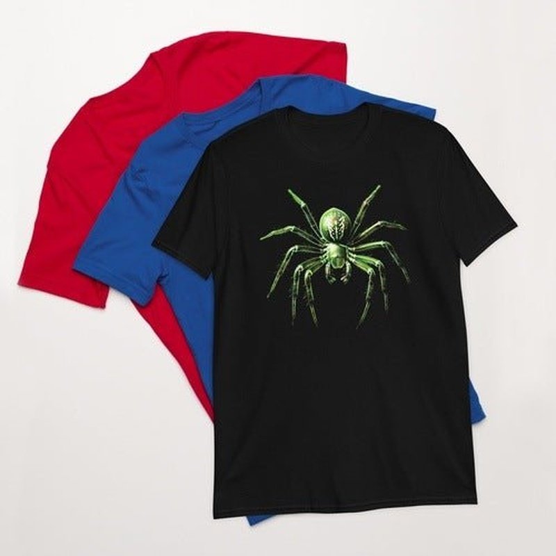 Spider T - Shirt: Acid Green Spider, Black and Navy, Mens TshirtT - ShirtGalactrip CoutureSpider T - Shirt: Acid Green Spider, Black and Navy, Mens Tshirt T - Shirt 18