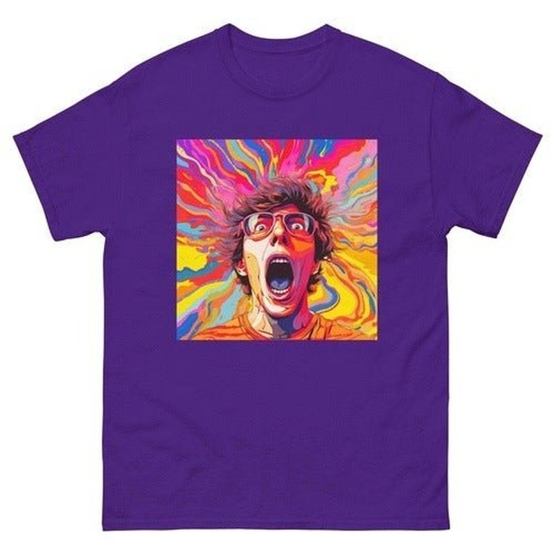 Tripping Face Psychedelic Art T - ShirtT - ShirtGalactrip CoutureTripping Face | Psychedelic Art T - Shirt | Clubbing Party Rave Outfit 18