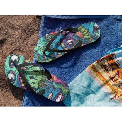 Trippy Monsters Flip - Flops, Summer Vibes DesignFlip FlopsGalactrip CoutureTrippy Monsters Flip - Flops, Summer Vibes Design Flip Flops 18