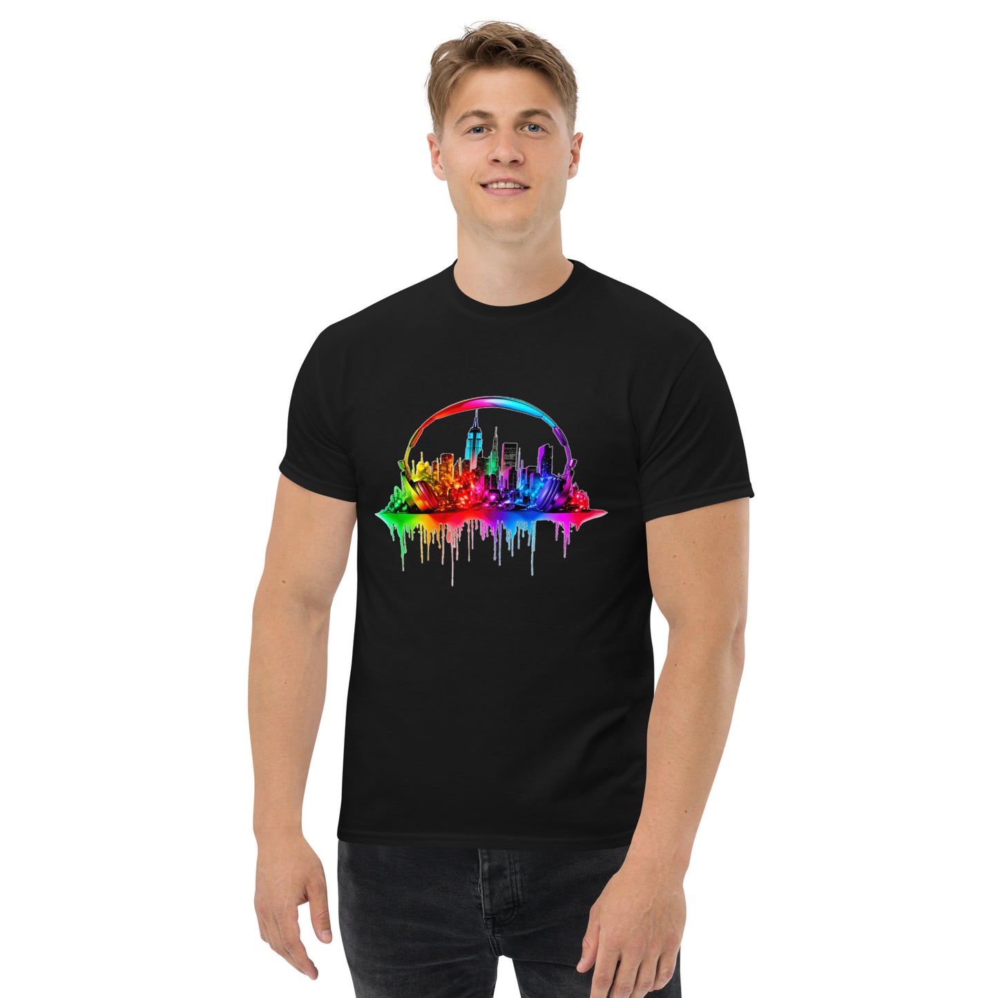 New York City Neon Skyline T-Shirt