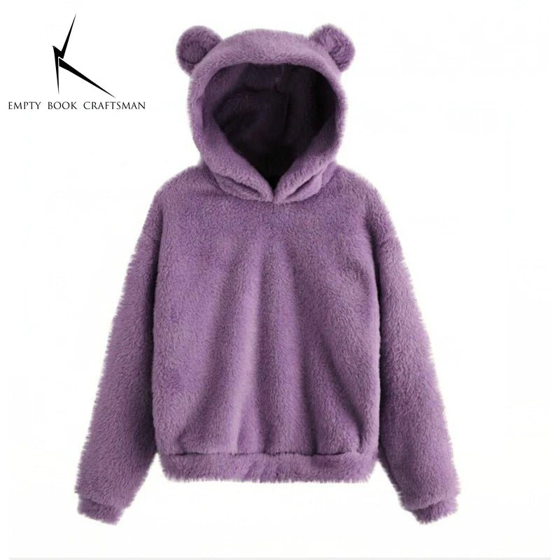 Women’s Plush Hoodie with Bear Ears - Warm Casual Winter SweatshirtHoodieGalactrip Couture53744199729537|53744199762305|53744199795073|53744199827841|53744199860609|53744199926145|53744199958913|53744199991681