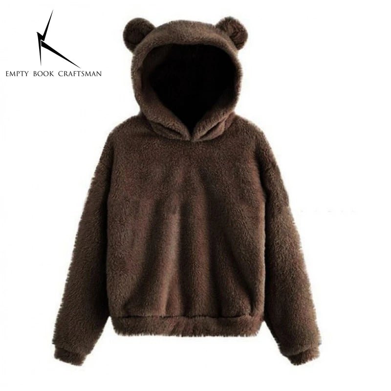 Women’s Plush Hoodie with Bear Ears - Warm Casual Winter SweatshirtHoodieGalactrip Couture53744200515969|53744200548737|53744200581505|53744200614273|53744200647041|53744200679809|53744200712577|53744200745345